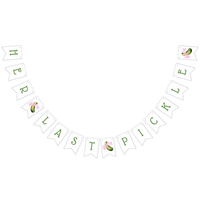 Her Last Pickle! Bridal Shower Decorations Vimplar (Alla)