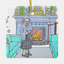 Her Majesty, Queen Elizabeth II Julgransprydnad Keramik