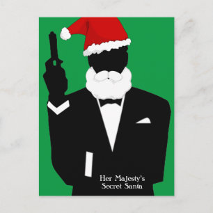 Her Majesty's Secret Santa Helg Vykort