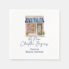 Her New Chapter Begins Book themed Bridal Shower Pappersservett