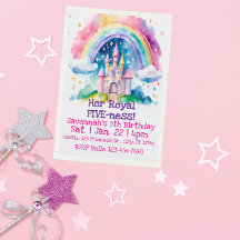Her Royal Five-ness Rainbow Castle 5th Birthday
