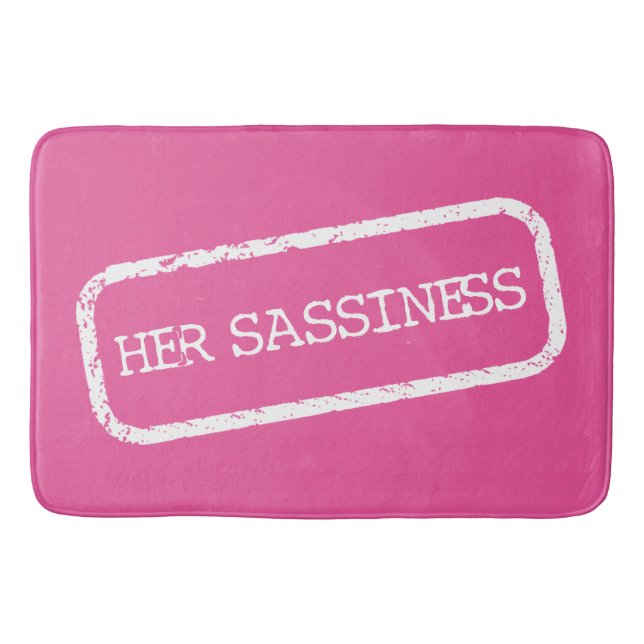 "HER SASSINESS" BADRUMSMATTA (Framsidan)