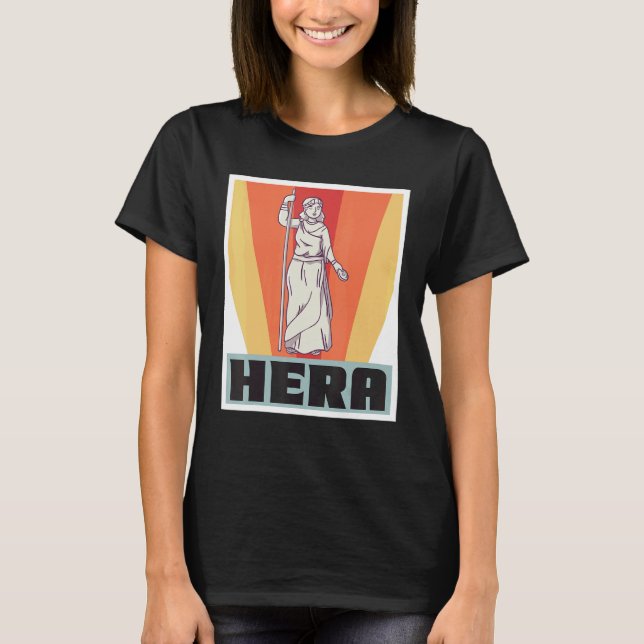 Hera Greece Gud grekiska Mythology Ancient Greece T Shirt (Framsida)