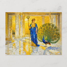 Hera med påfågel och spira i Grand Temple Hall Vykort