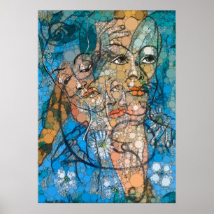 Hera, oändliga prickar efter Francis Picabia Poster