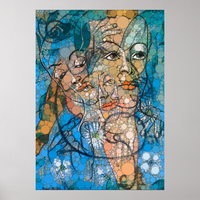Hera, oändliga prickar efter Francis Picabia Poster (Framsidan)