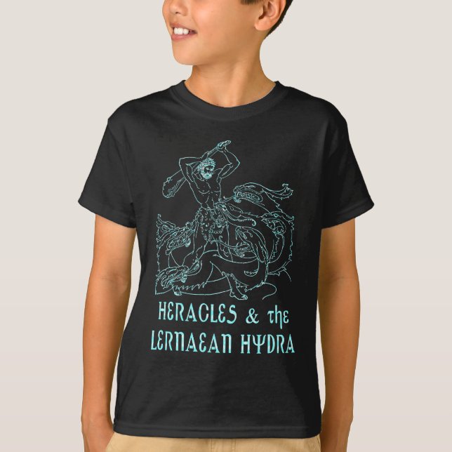 Heracles och den Lernaean hydraen Tee (Framsida)