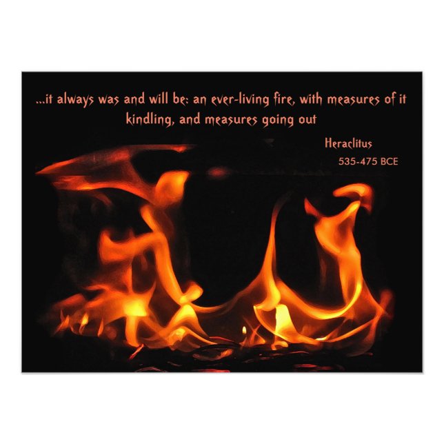 Heraclitus Everlong Fire Photo Print Fototryck (Framsidan)