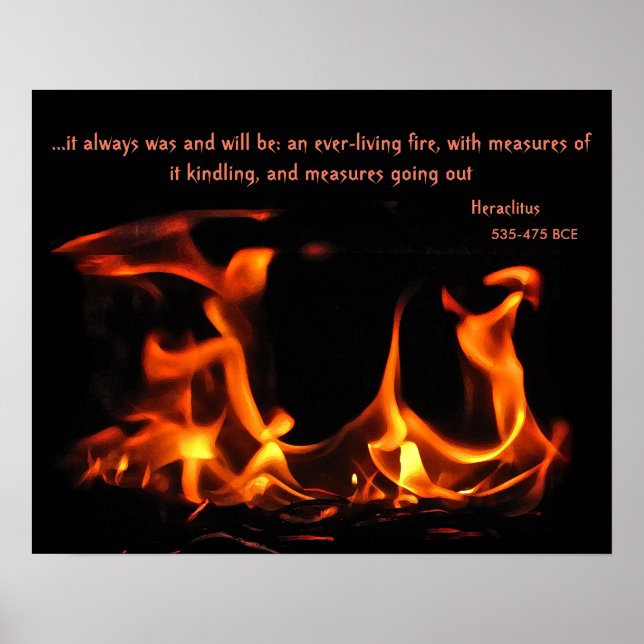 Heraclitus Eversustainable Fire Poster (Framsidan)