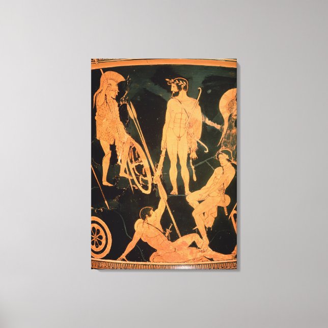 Herakles och Grekiska hjältar, detaljer från en at Canvastryck (Framsida)