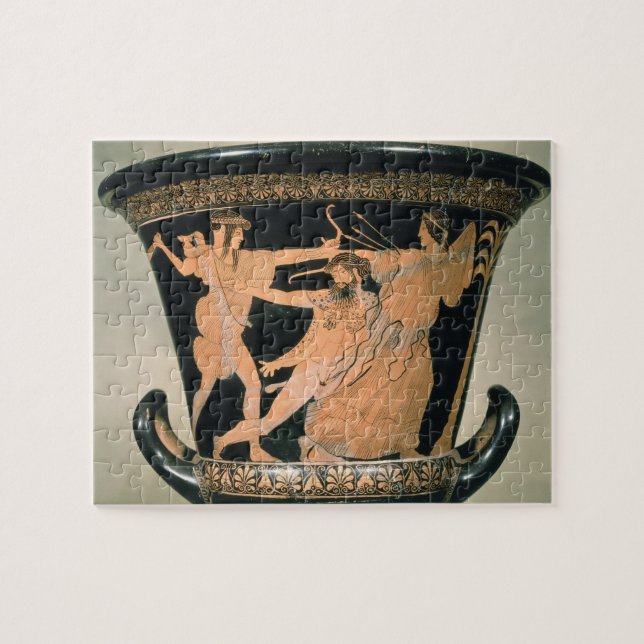 Herakles som kämpar, specificerar från ett pussel (Horisontell)