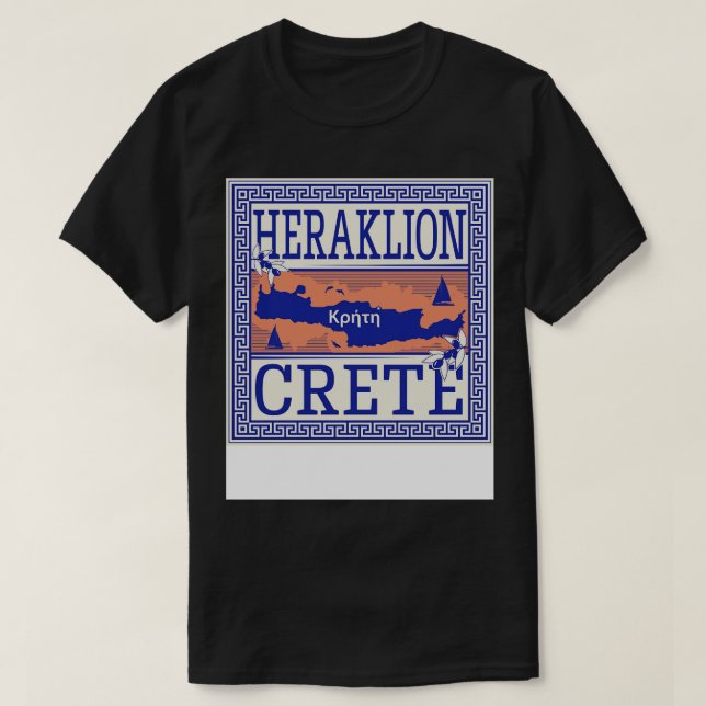 Heraklion Crete Grekland T Shirt (Design framsida)