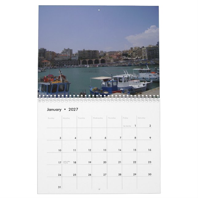 Heraklion Crete kalender (Jan 2027)
