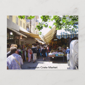 Heraklion Crete Market Vykort