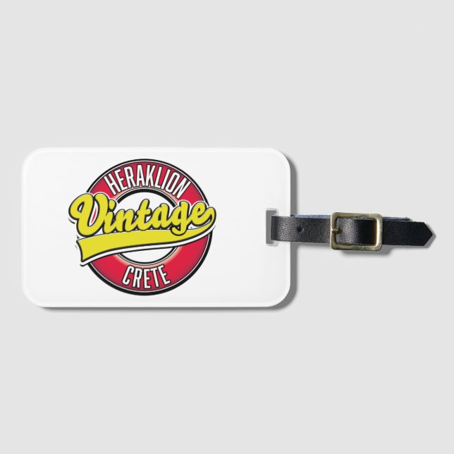 Heraklion Crete Travel logotyp Bagagebricka (Framsida horisontal)
