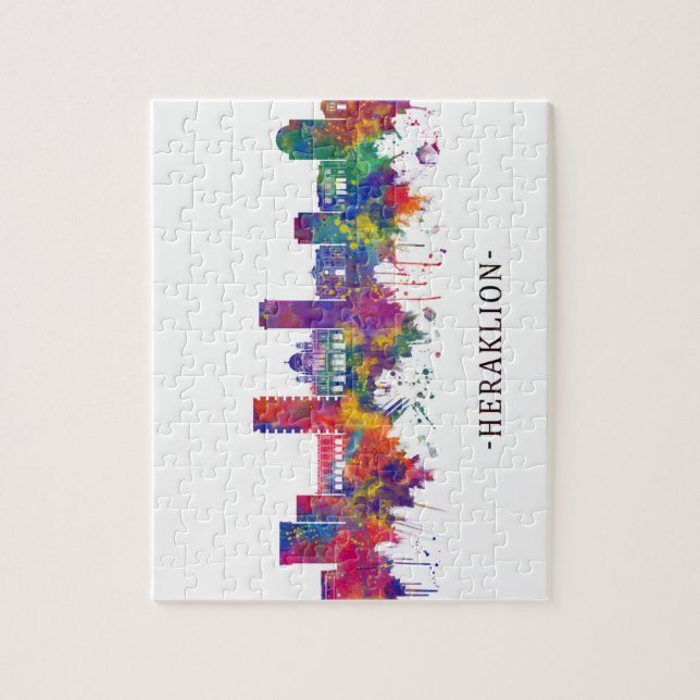 Heraklion Greece Skyline Pussel (Vertikal)