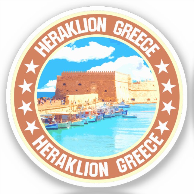 Heraklion Klistermärken (Framsida)