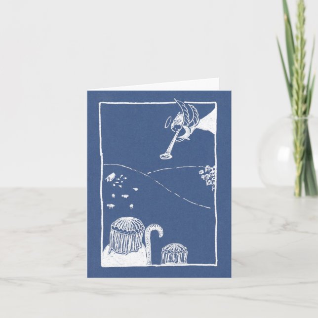 Herald Änglar Sjunga-julkortet Kort (Framsida)