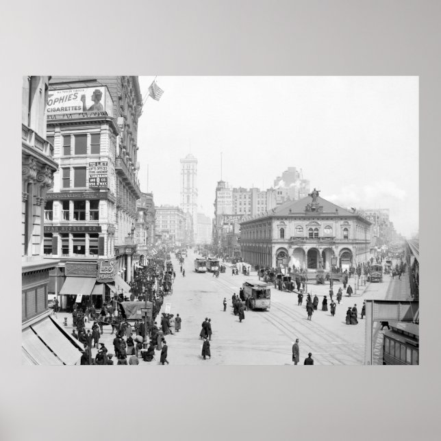 Herald Square, New York, 1905 Poster (Framsidan)