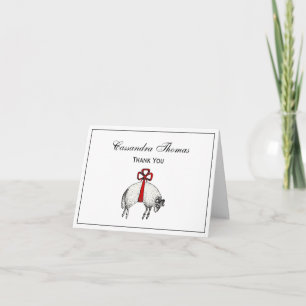 Heraldic Banded Ull Ram Sheep Vapensköld Emblem Tack Kort