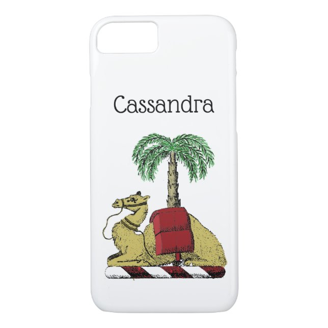 Heraldic Camel Handflatan Träd Färg Jackar Arm Case-Mate iPhone Skal (Baksida)