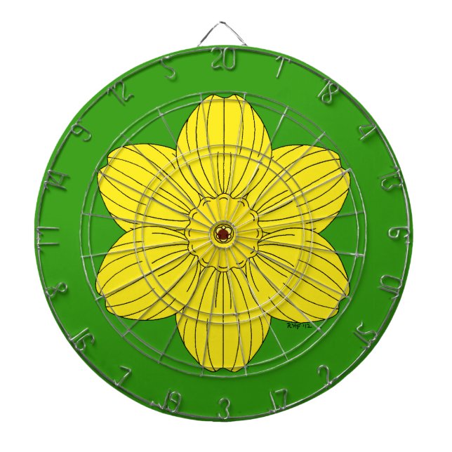 Heraldic Daffodil Darttavla (Framsidan)