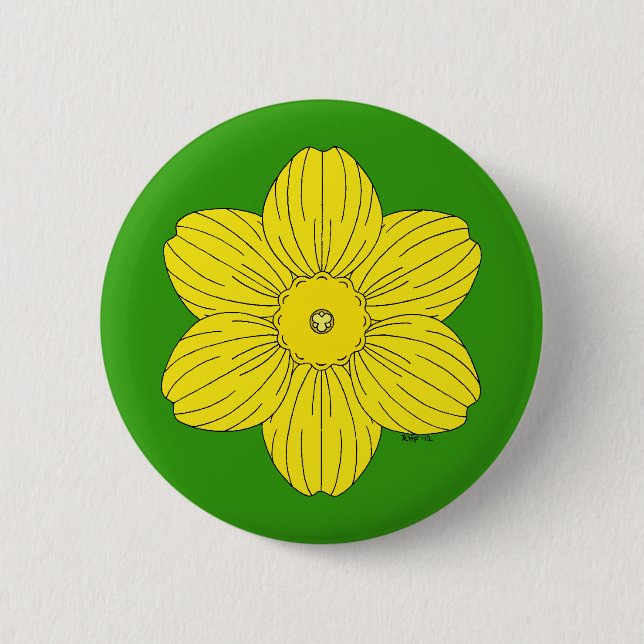 Heraldic Daffodil Knapp (Framsida)