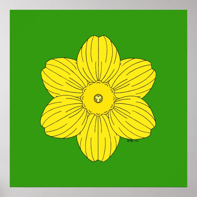 Heraldic Daffodil Poster (Framsidan)