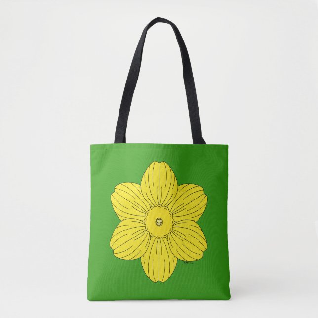 Heraldic Daffodil Tygkasse (Framsida)