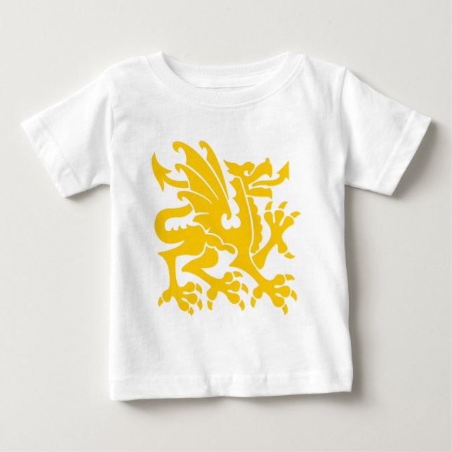 Heraldic Dragon 01 - Amber T-shirt (Framsida)