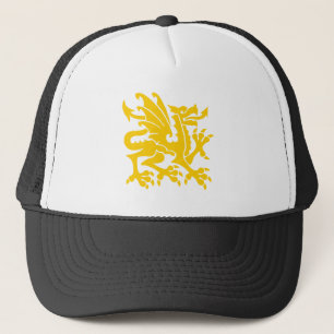 Heraldic Dragon 01 - Amber Truckerkeps