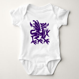 Heraldic Dragon 01 - Djup Lila T-shirt