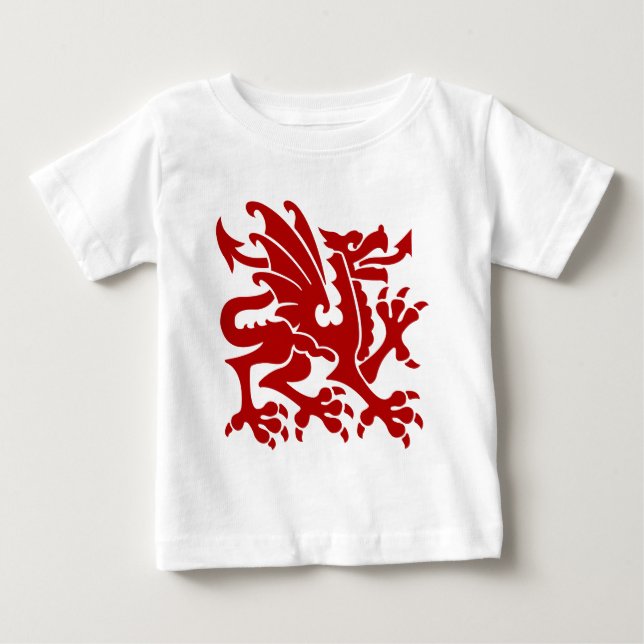 Heraldic Dragon 01 - Ruby Red Tee (Framsida)