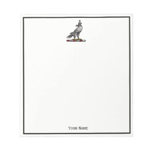 Heraldic Hunting Falcon Wearing Helmet Huva C Anteckningsblock