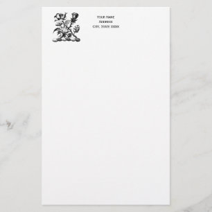 Heraldic Ro & Thistle Jackar Arm Emblem Brevpapper