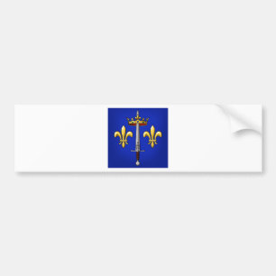 Heraldik av Joan av bågen Jeanne D'Arc Bildekal