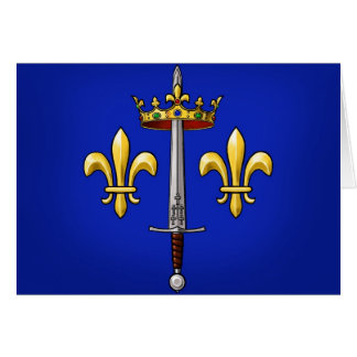 Heraldik av Joan av bågen Jeanne D'Arc Hälsningskort