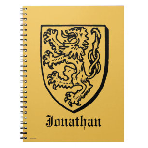 Heraldik: Lejont Anteckningsbok Med Spiral