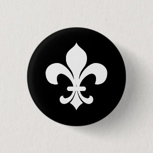 Heraldiken Fleur-di-Lis knäppas Knapp
