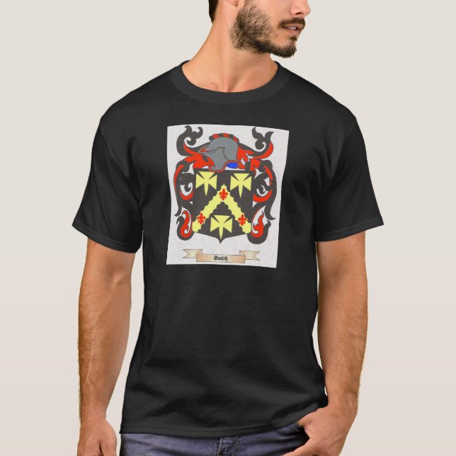 Heraldiken för smedfamiljvapensköld avbildar för t-shirt (Framsida)