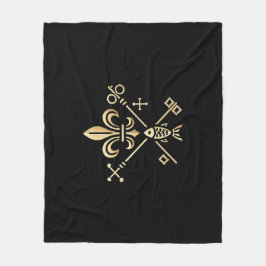 Heraldische Symbole Decke Fleecefilt