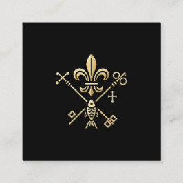 Heraldische Symbole  Fyrkantigt Visitkort