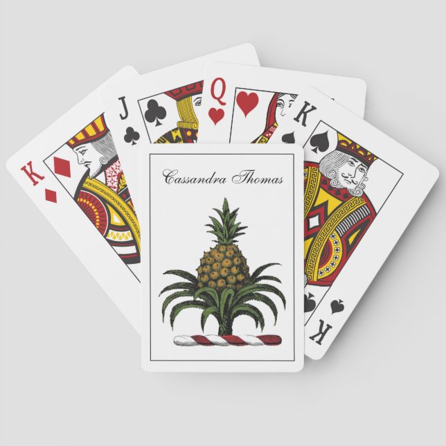 Heraldisk ananas Jackar av Arm Vapensköld Emblem C Casinokort (Baksidan)