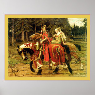 Heraldisk Chivalry~ Alphonse Mucha Poster