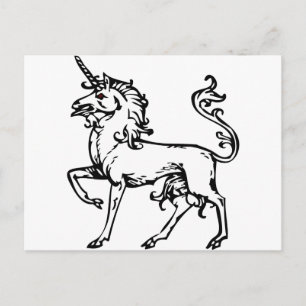 Heraldisk Enhörning Vykort