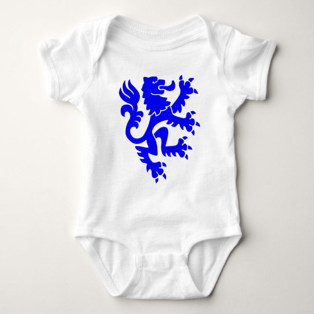 Heraldisk Lejon 01 - Blue Tee Shirt (Framsida)