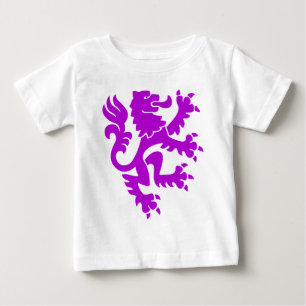 Heraldisk Lejon 01 - Lila Tee
