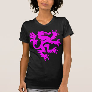 Heraldisk Lejon 01 - Magenta T-shirt