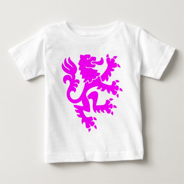Heraldisk Lejon 01 - Magenta T-shirt (Framsida)