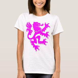Heraldisk Lejon 01 - Magenta T Shirt